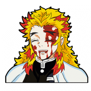 Demon Slayer Flame Hashira Kyojuro Rengoku Motion Sticker