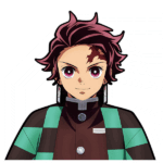 Demon Slayer Demon King Tanjiro Motion Sticker